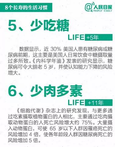 党报教您：8种习惯+8种性格=长寿
