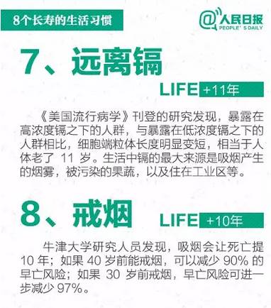 党报教您：8种习惯+8种性格=长寿