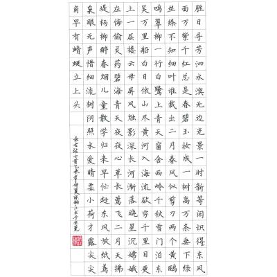 东莞 东莞市寮步镇实验小学 硬笔教师组 陈炳江