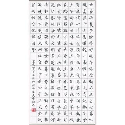 东莞 东莞市万江区新村小学 硬笔教师组 吴瑜红