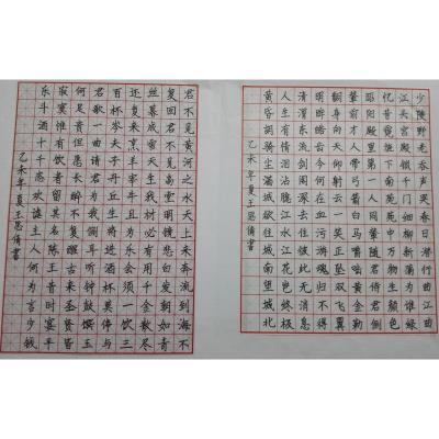汕头 汕头市龙湖区丰华学校 硬笔中学组 王思倩