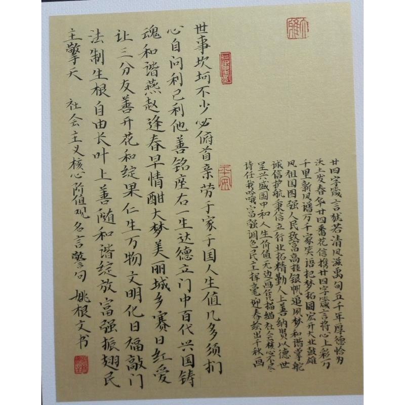 东莞 东莞市常平镇振兴中学 硬笔中学组 姚根文