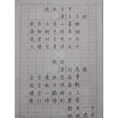 韶关 韶关市第一中学 硬笔中学组 林婉滢