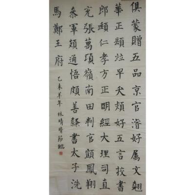 普宁 普宁市流沙第一实验小学 软笔小学组 林晴晴