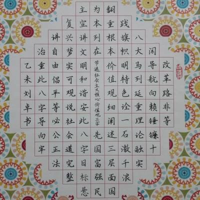 汕头 汕头金山中学南区学校 硬笔中学组 刘卓
