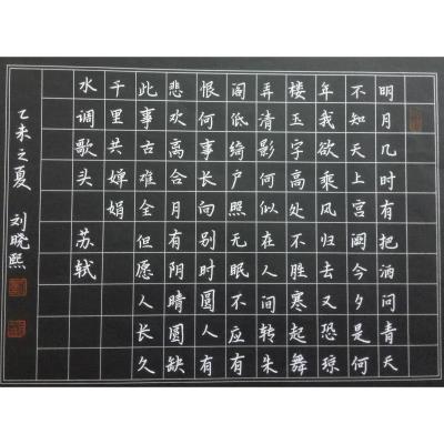 深圳 深圳市宝安实验学校 硬笔中学组 刘晓熙