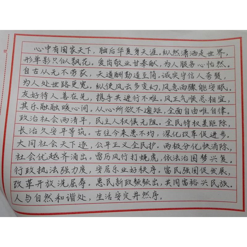 韶关 韶关市仁化县仁化中学 硬笔中学组 李静怡