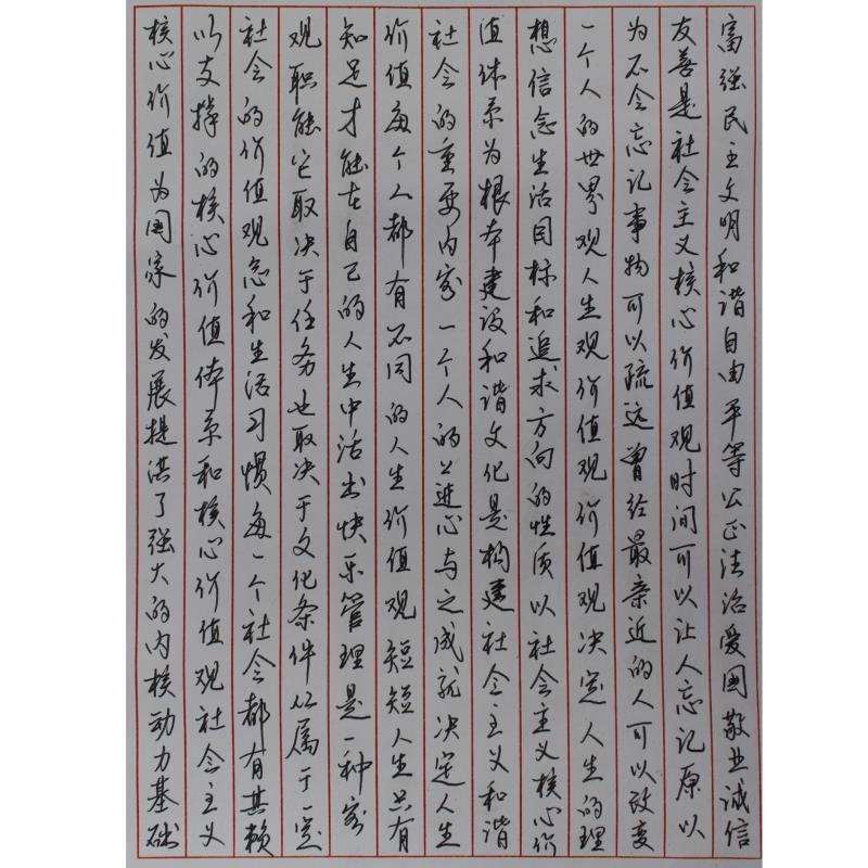 韶关 韶关市仁化县仁化中学 硬笔教师组 付文平