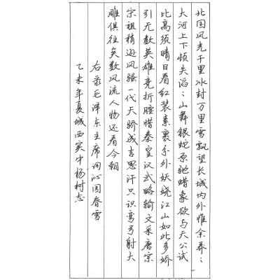 潮州 潮州市饶平县城西实验中学 硬笔中学组 杨树志