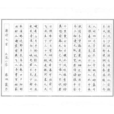 江门 江门市蓬江区北苑小学 硬笔教师组 李新民