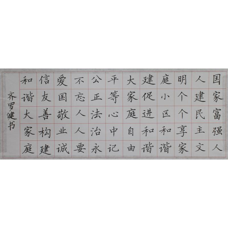 广州 增城区新康小学 硬笔教师组 齐罗健