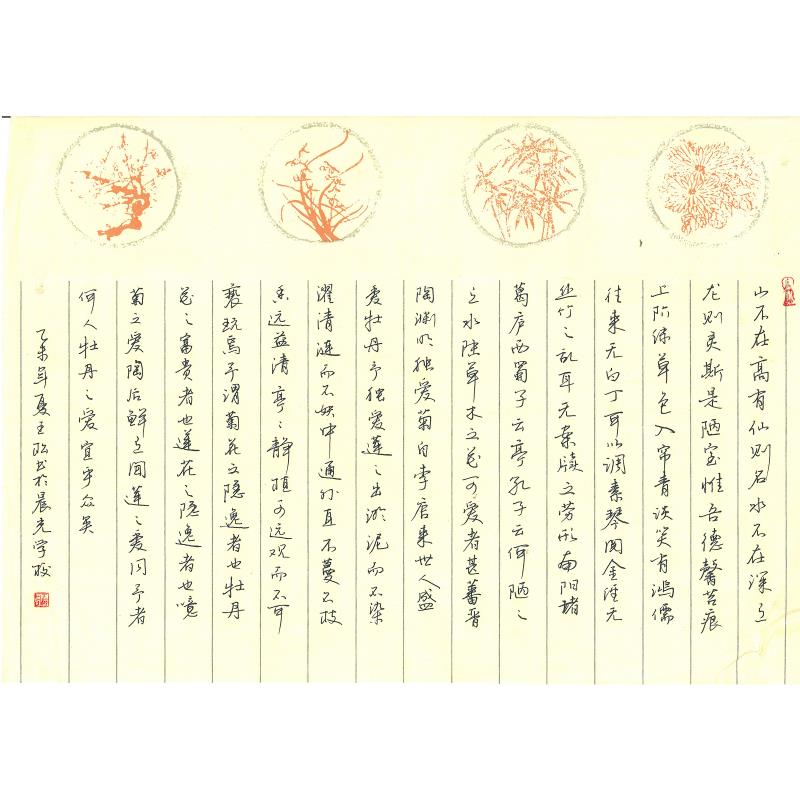 东莞 东莞市清溪晨光第一学校 硬笔教师组 王松