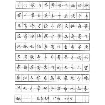 河源 河源市龙川县培英学校 硬笔中学组 邝楠
