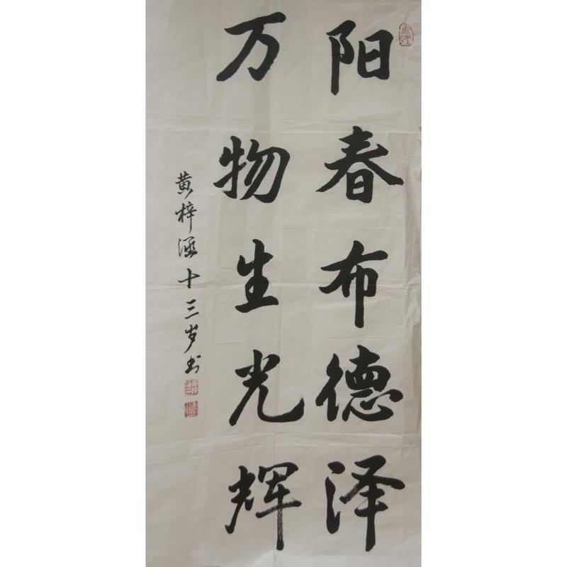 深圳 深圳市福田区新洲中学 软笔中学组 黄梓涵