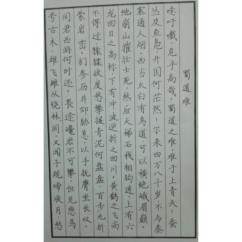 珠海 珠海市第四中学 硬笔中学组 张艺