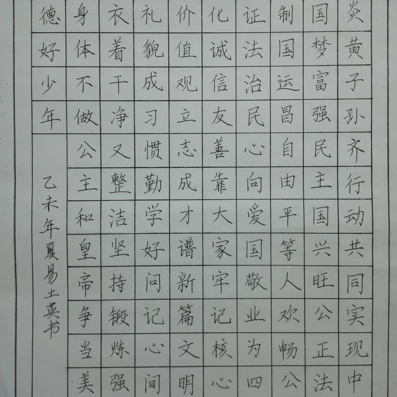 湛江 湛江市幼儿师范学校 硬笔中学组 易土英