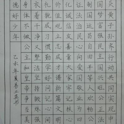 湛江 湛江市幼儿师范学校 硬笔中学组 易土英