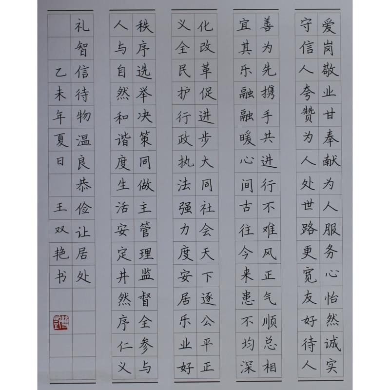 东莞 东莞市寮步镇横坑小学 硬笔教师组 王双艳