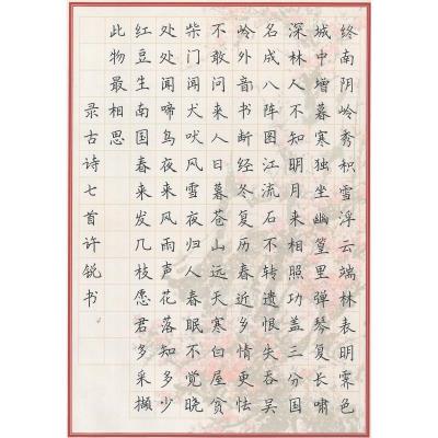 揭阳 普宁市普宁二中实验学校 硬笔中学组 许锐